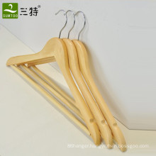 wholesale hotel solid wood durable clothes hangers